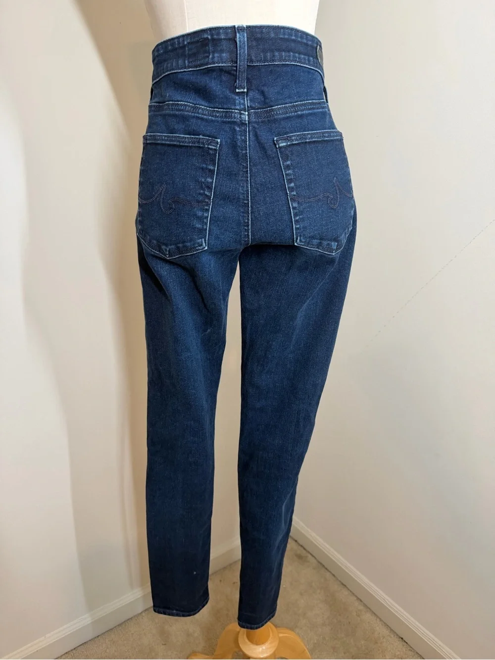 Adriano Goldschmidt AG The Farrah -SZ 29- High Rise Skinny Blue Denim Jeans